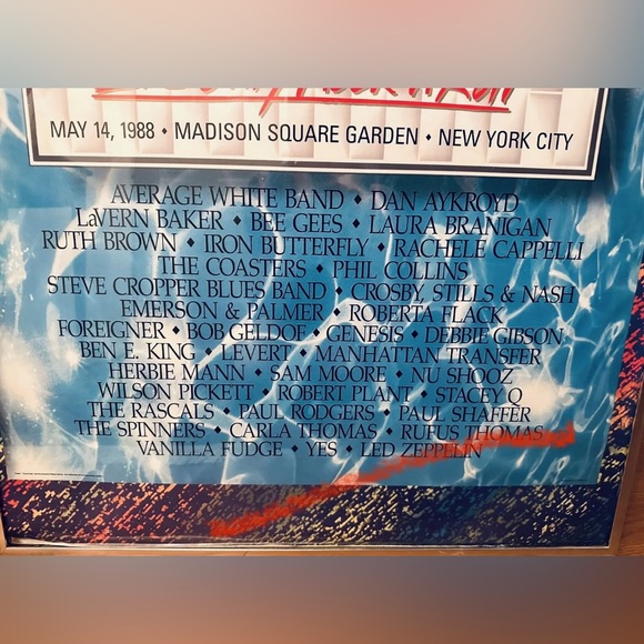 Original Atlantic Records 40th Anniversary Concert Poster - May 14, 1988 - Picture 3 of 10